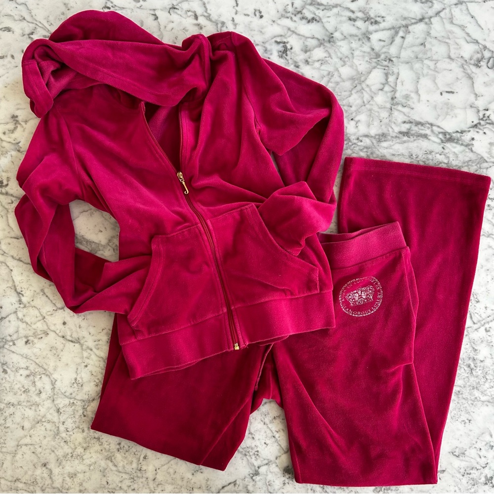 Juicy couture tracksuit set in pink
